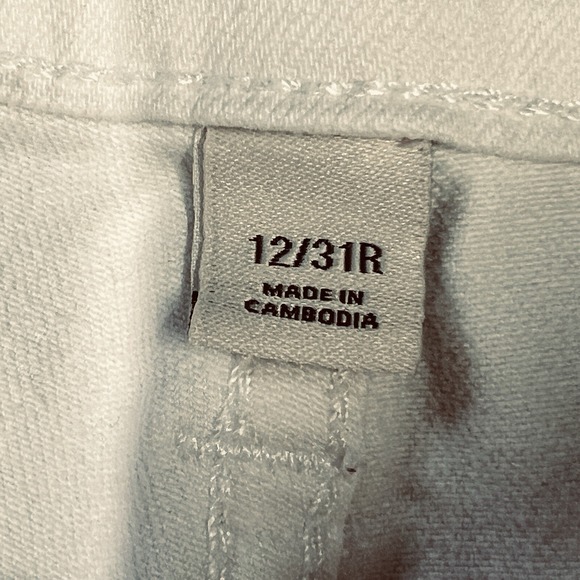 UNIVERSAL THREAD Jeans Women 12 White Stretch High-Rise Skinny Crop Denim Pant - Picture 8 of 16